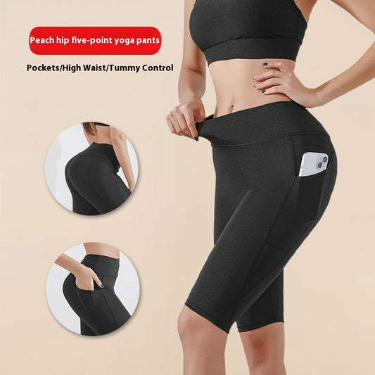 Yoga Pants Women's Sports Fitness Five-point Shark Pants